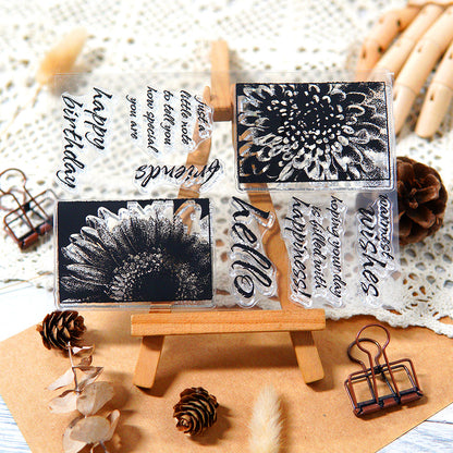 Floral Pattern Clear Stamps