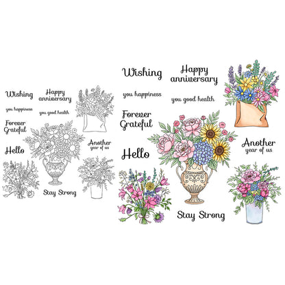 Dense Bouquet Clear Stamps