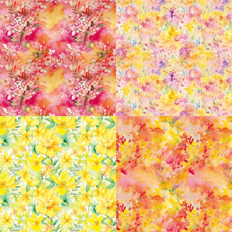 24PCS 6" Meeting Flowers Scrapbook Paper & Cardstock