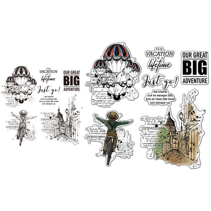 World Travel Dies & Stamps Set