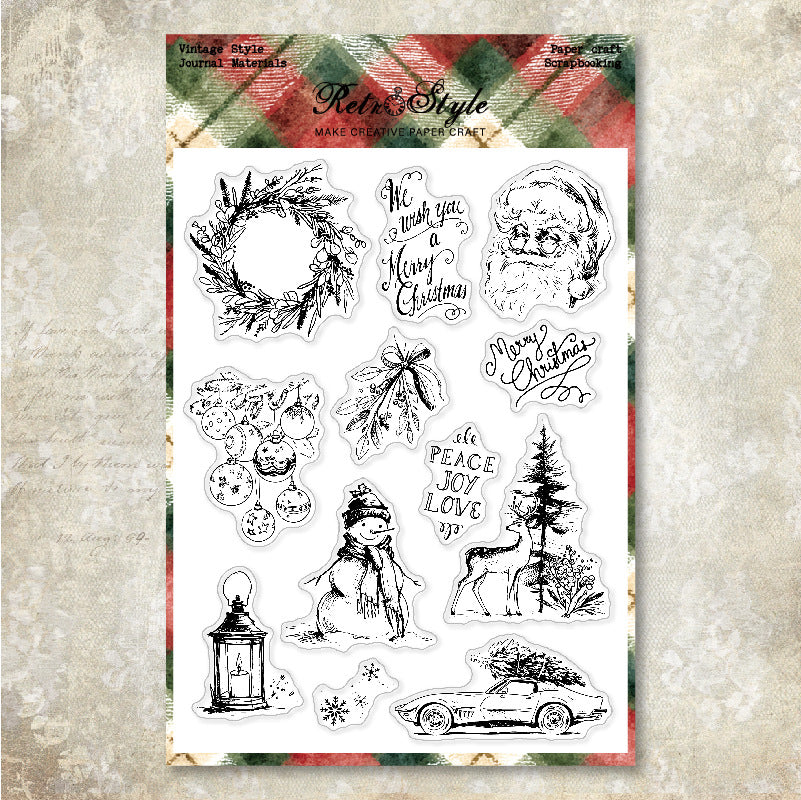 Christmas Series DIY Decorative Journal Clear Stamps
