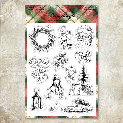 Christmas Series DIY Decorative Journal Clear Stamps