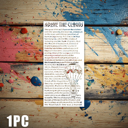 Article Pattern DIY Painting Hollow Stencil