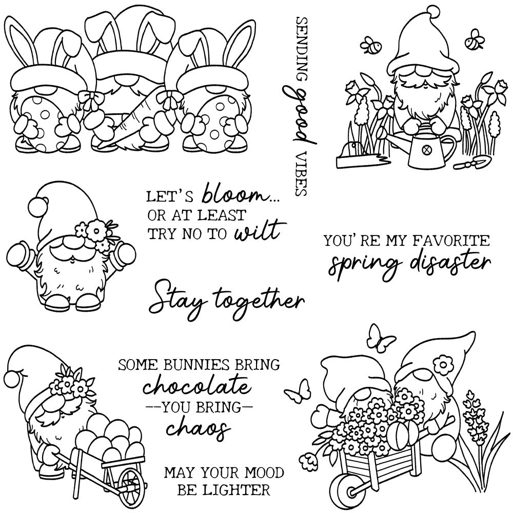 Easter Gnomes Clear Stamps