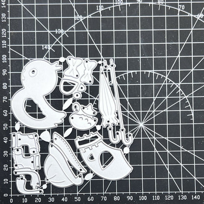 Ducklings and Umbrellas Metal Cutting Dies