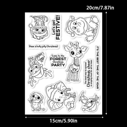 Christmas Animals Dies & Stamps Set