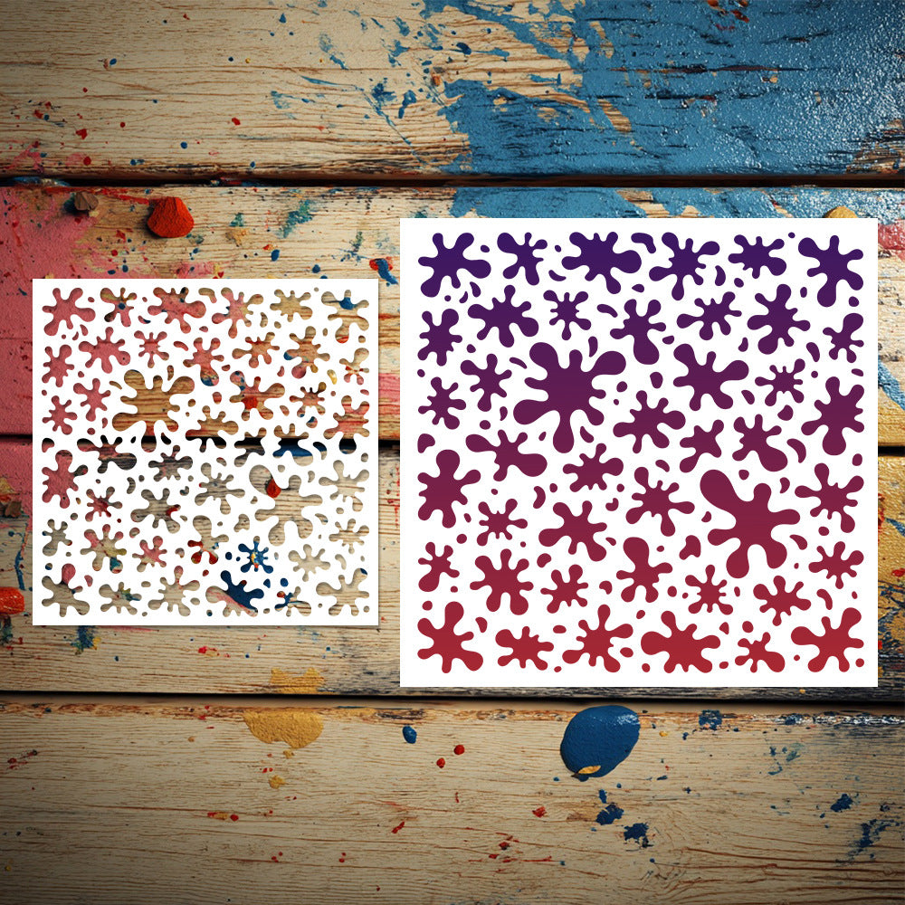 Bacterial Pattern DIY Painting Hollow Stencil