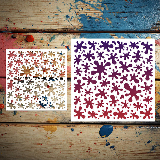 Bacterial Pattern DIY Painting Hollow Stencil