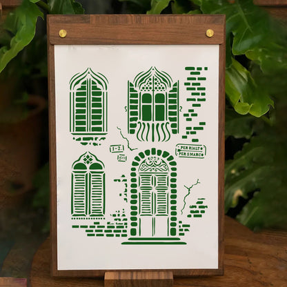 Door and Window Patterns DIY Painting Hollow Stencil