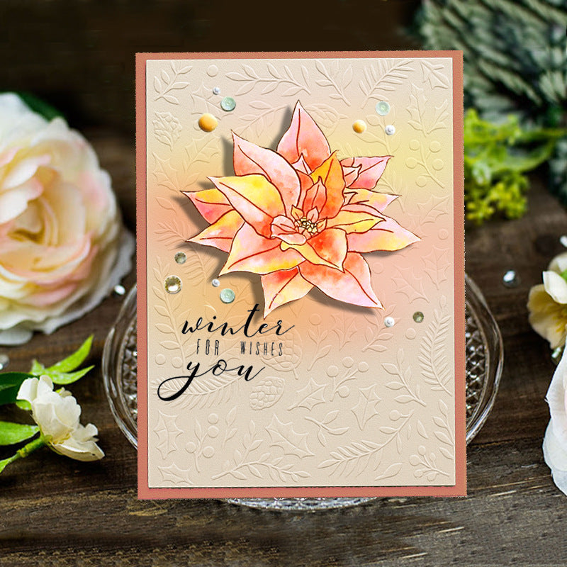 Beautiful Flower DIY Scrapbook Clear Stamps