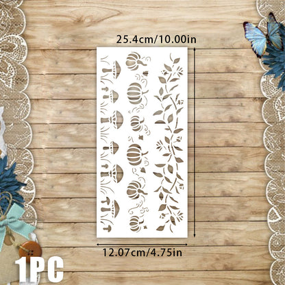 Pumpkin and Mushroom Pattern DIY Painting Hollow Stencil