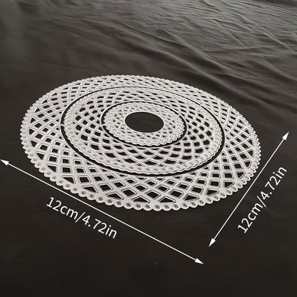 Lace Round Woven Coaster Metal Cutting Dies
