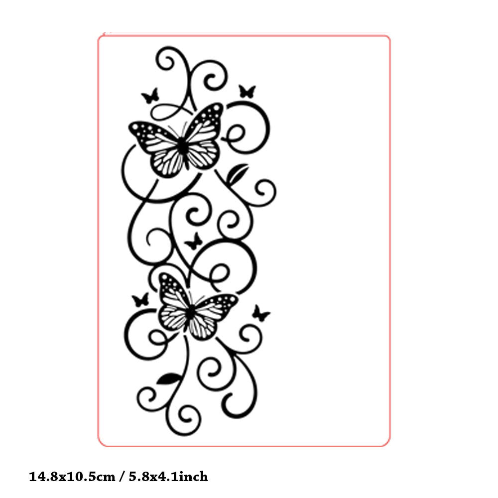 Butterfly Pattern Plastic Embossing Folder