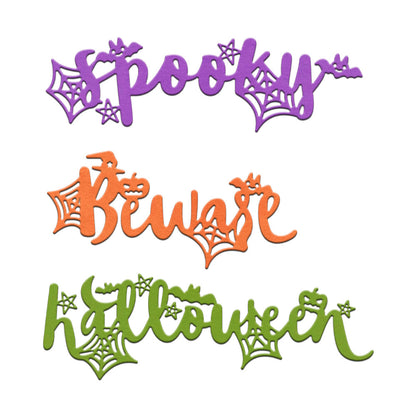 Halloween Words Metal Cutting Dies