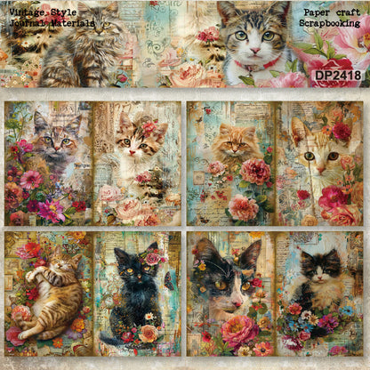 A5 Cute Cats DIY Scrapbook Paper