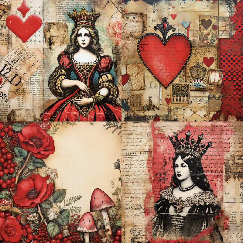 24PCS 6" Queen Scrapbook Paper & Cardstock