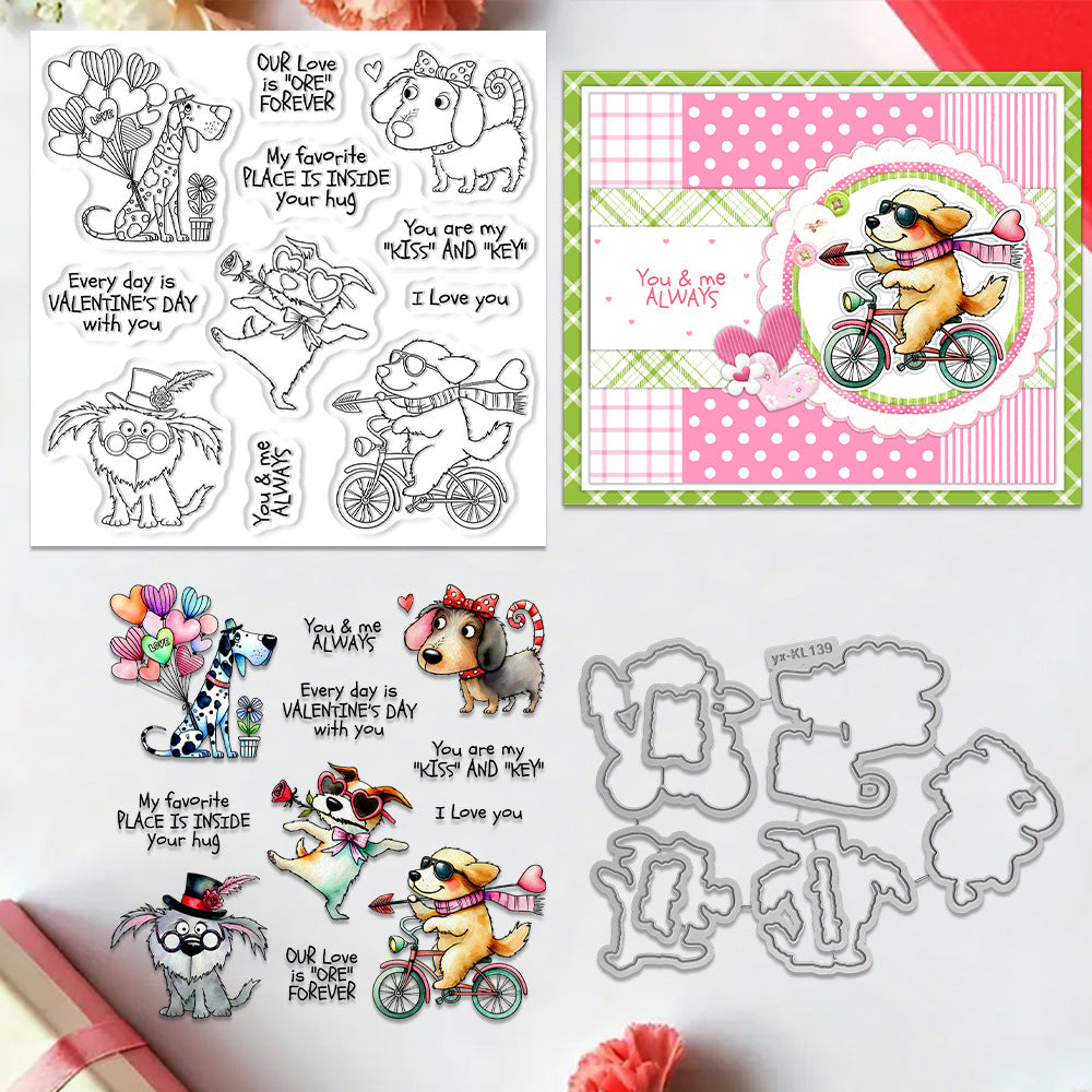 Valentine's Day Dog Dies & Stamps Set