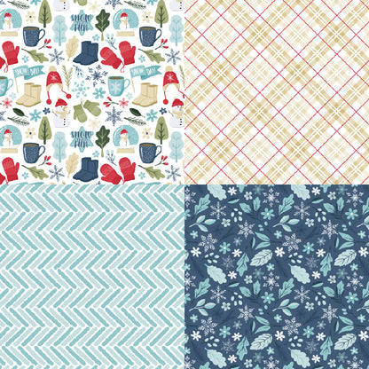 24PCS 6" Frosty Scrapbook Paper & Cardstock