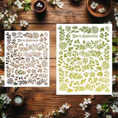 Pine Cone Pattern DIY Painting Hollow Stencil