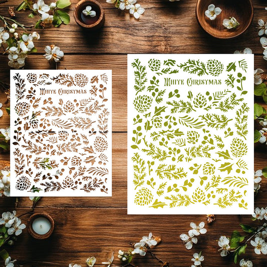 Pine Cone Pattern DIY Painting Hollow Stencil