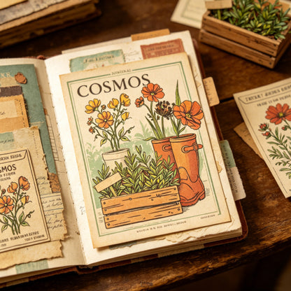 Retro DIY Decorative Journal Clear Stamps