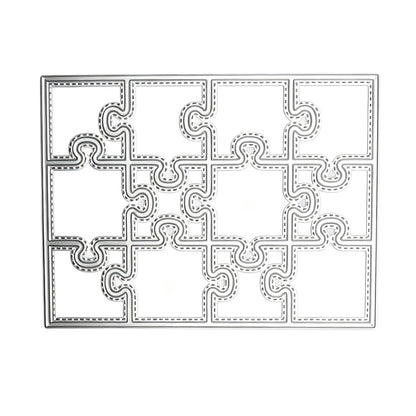 Creative Jigsaw Puzzle Background Board Cutting Dies