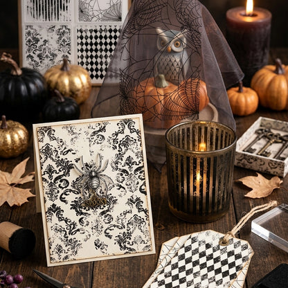 Halloween Theme DIY Decorative Journal Clear Stamps