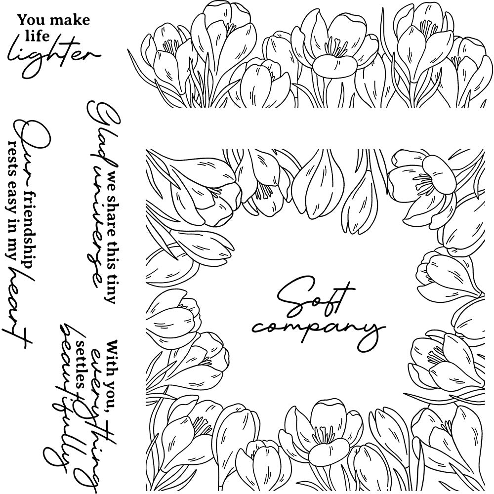 Saffron Wreath Dies & Stamps Set