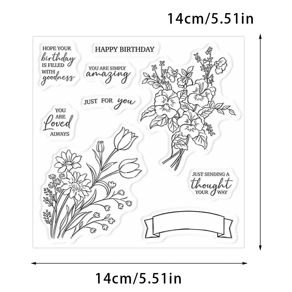 Spring Flowers Clear Stamps