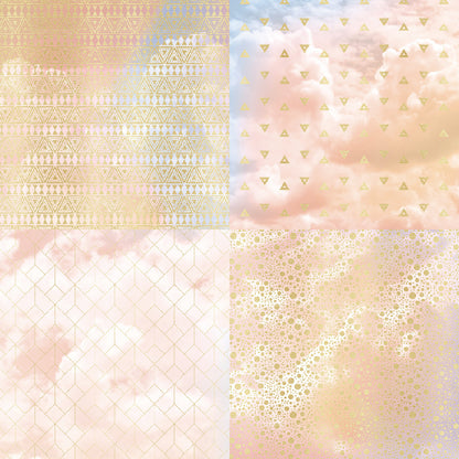 24PCS 6" Pink Champagne Scrapbook Paper & Cardstock