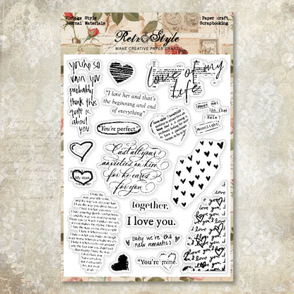 Decorative Background DIY Scrapbook Clear Stamps
