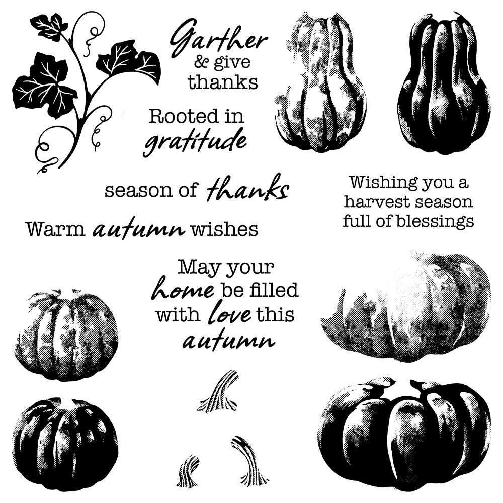 Autumn Pumpkin Dies & Stamps Set