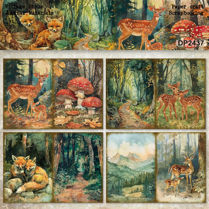 A5 Jungle Animals DIY Scrapbook Paper