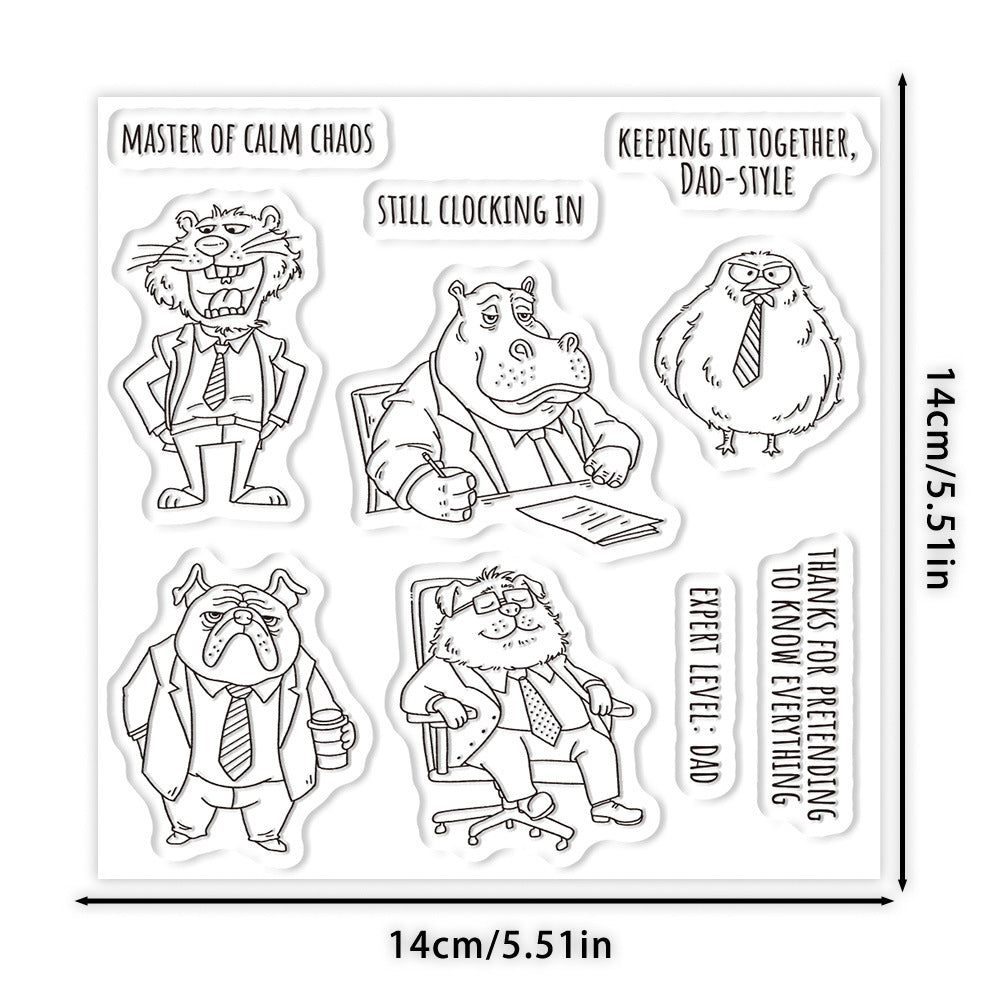 Office Animals Clear Stamps