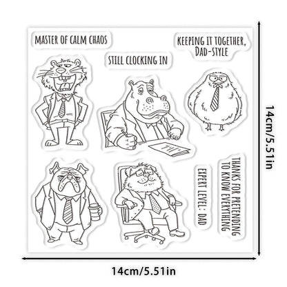 Office Animals Clear Stamps