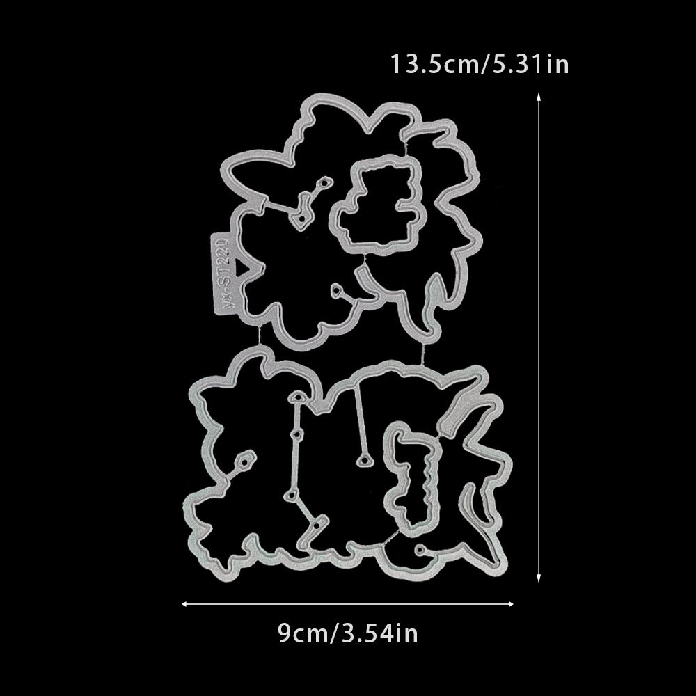 Beautiful Lily Dies & Stamps Set