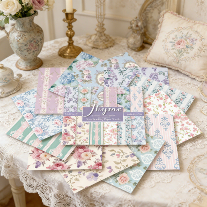 24PCS 6" Thyme Scrapbook Paper & Cardstock