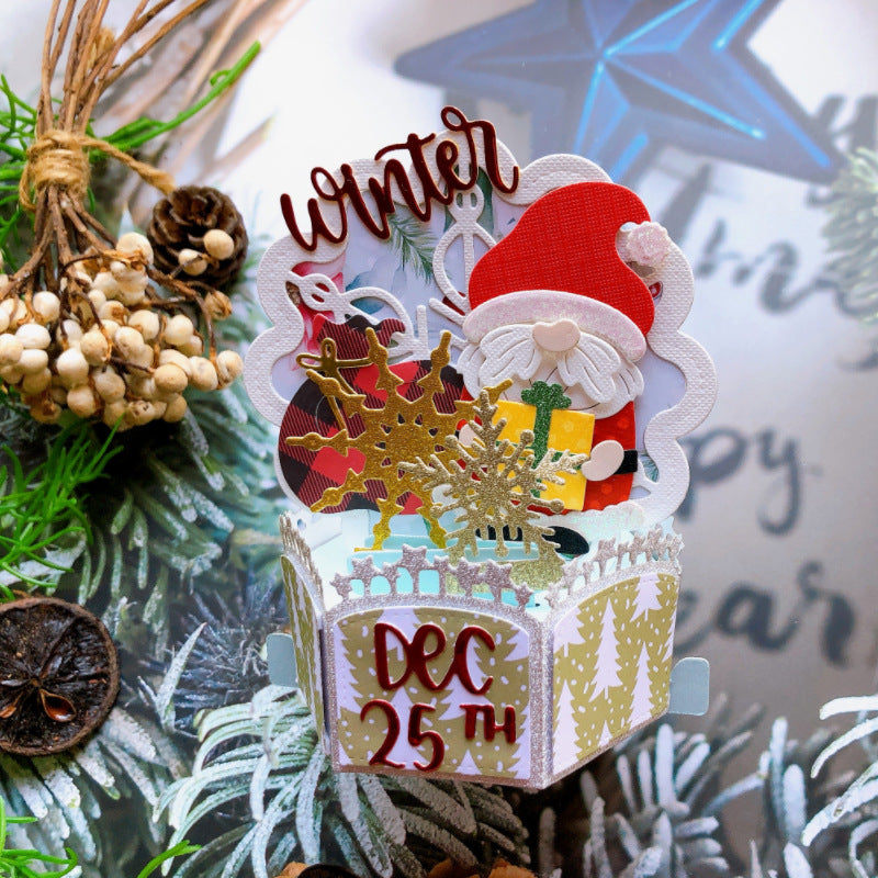 3D Christmas Card Metal Cutting Dies