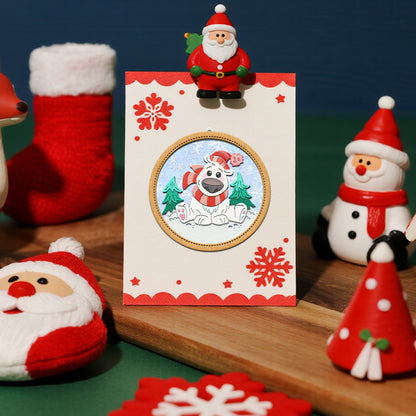 Forest Bear Shake Card Metal Cutting Dies