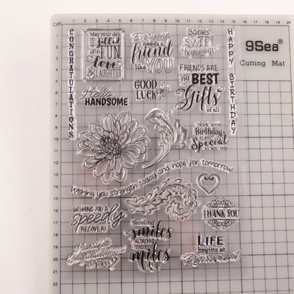 Greeting Words Clear Stamps