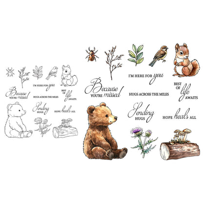 Forest Animals Dies & Stamps Set