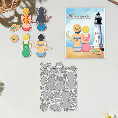 Beach Girls Metal Cutting Dies