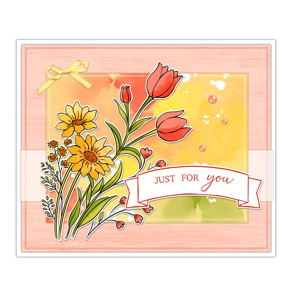 Spring Flowers Clear Stamps