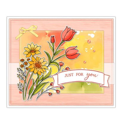 Spring Flowers Clear Stamps