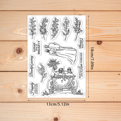 Wedding Theme Dies & Stamps Set