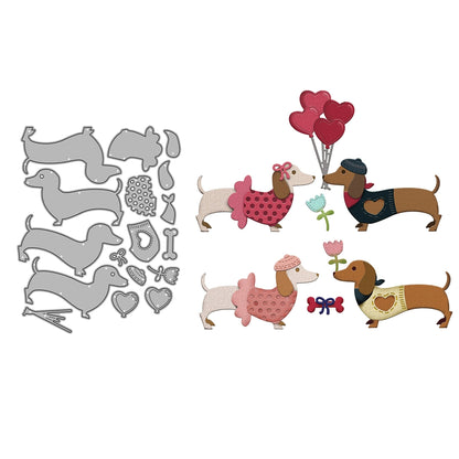 Valentine's Day Pet Dog Metal Cutting Dies