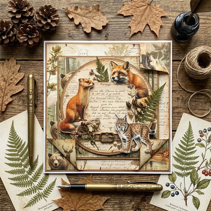 A5 Animal World Journal Scrapbook Paper