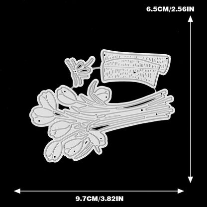 Tulip Bouquet Metal Cutting Dies