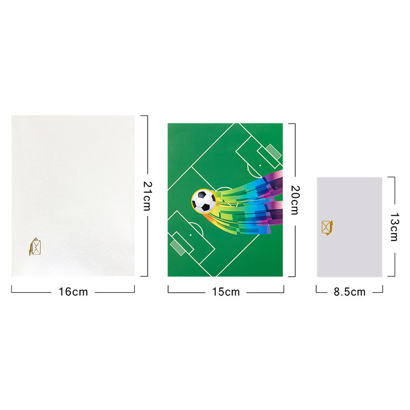 3D Creative Football Pop-Up Greeting Card