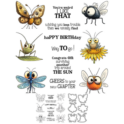 Insect Gathering Dies & Stamps Set